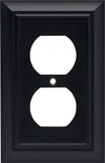 Duplex Switch Plate, 1 Gang, Matte Black, Outlet Cover Protector,. Fixed Price $13.18.