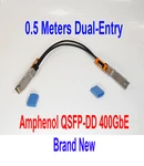 Amphenol Qsfp-dd 400GBE Passive Dac Dual-entry Twinax Cable 0.5M (1.6FT). Fixed Price $69.50.