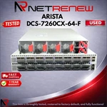 Arista DCS-7260CX-64-F 64X100GBE QSFP28 Switch Front-to-rear Airflow Tested. Fixed Price $1899.00.