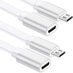 2 Pack Micro Usb Extension Cable 10FT To Female Extender Cord Zmodo Cam.... Fixed Price $14.90.