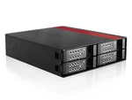 Istarusa BPU-124DE-SS Aluminum 5.25" To 4X2.5" Sas Sata Hdd Ssd Hot-swap Rack. Fixed Price $129.90.