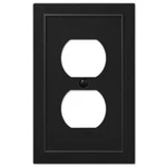 Switch Plate Cover Bethany Black Metal Toggle Outlet Gfi. Fixed Price $8.99.