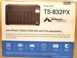 Qnap TS-832PX-4G 8-BAY Nas Enclosure 10GBE Sfp+ 2.5GBE Nos Open Box. Fixed Price $839.99.