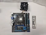 Asus P8H61-M PRO/CM6630/DP Combo W/ I7-2680 Processor Io Shield 4GB Ram. Fixed Price $65.86.