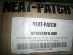 Neat Patch Mgmt. Kit W/ 48 - 2FT Fluke Cert. CAT6 Cables Yellow. Fixed Price $125.00.