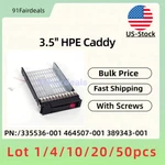 Lot 3.5" Hard Drive Tray Caddy For Hp Proliant DL120 ML110 G7 GEN7 335536-001. Fixed Price $790.00.