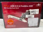 Vantec Port Usb 2.0 Fire Wire 400 Pci Combo Host Card Sku 6787. Fixed Price $39.10.