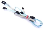 Supermicro CBL-0188L Minisas SFF-8087 Ipass To 4X Sata Breakout Cable W/sideband. Fixed Price $10.00.
