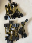 Lot Of 12 Dell 0VM577 Pcie Power 2X 6-PIN 1X 8-PIN Gpu Adapter Cable. Fixed Price $79.00.