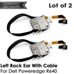 Lort Of 2 New Dell Poweredge R640 Left Rackmount Ear Assembly With Cable Y7HT5. Fixed Price $29.49.