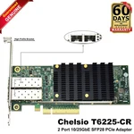 Dell Chelsio T6225-CR Dual-port 25GBE Pcie Fh Network Adapter 110-1209-60. Fixed Price $89.99.